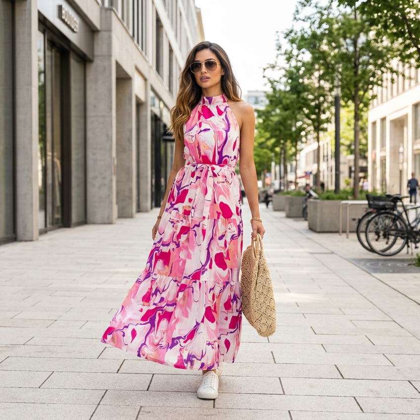 Bohemian Ruffle Dress